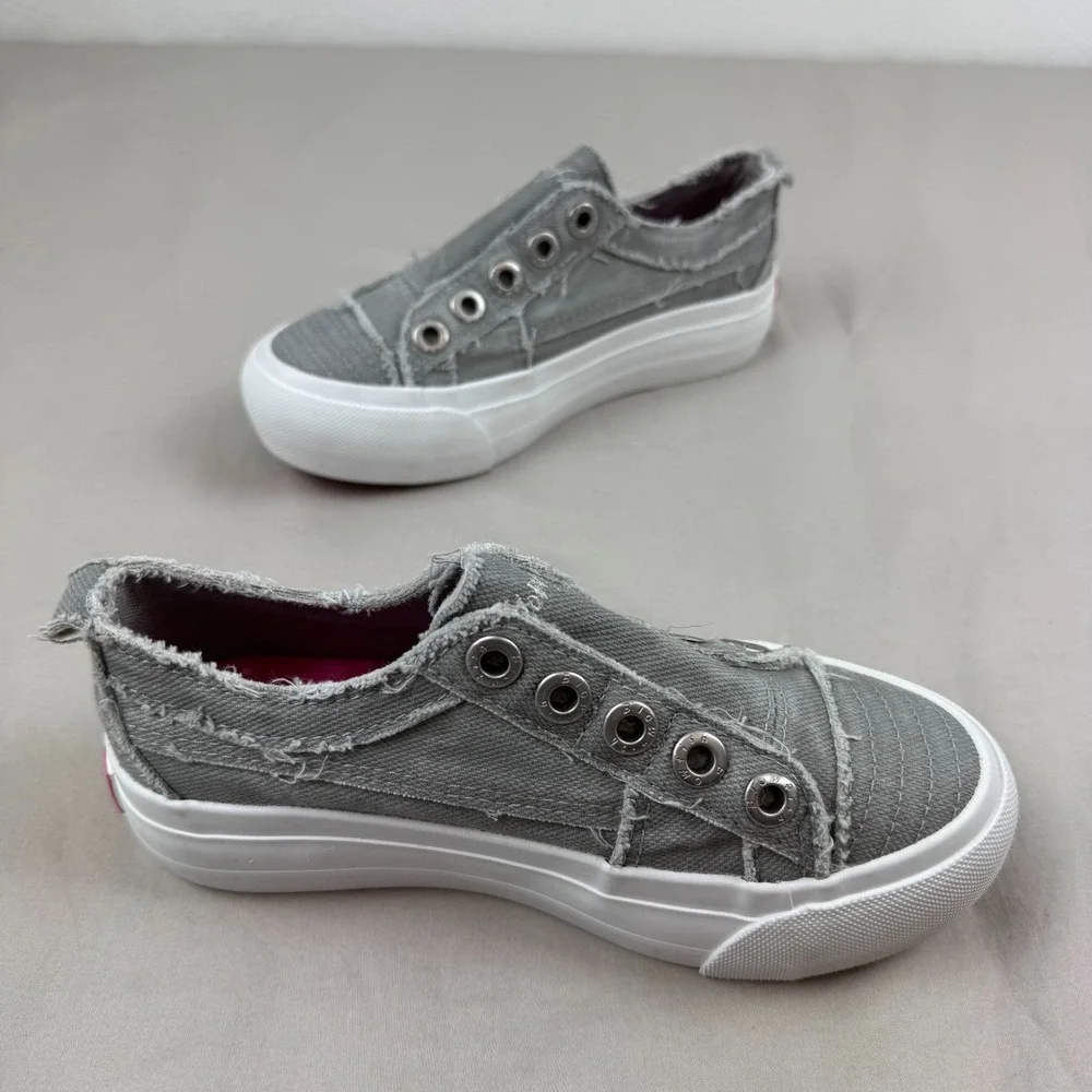 BLOWFISH MALIBU SADIE-K Kids Childrens Girls Platform Sneaker Shoe Gray -‎ 13C
